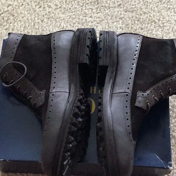 New Men’s Ralph Lauren wing tip shoe boot - Picture 6 of 10